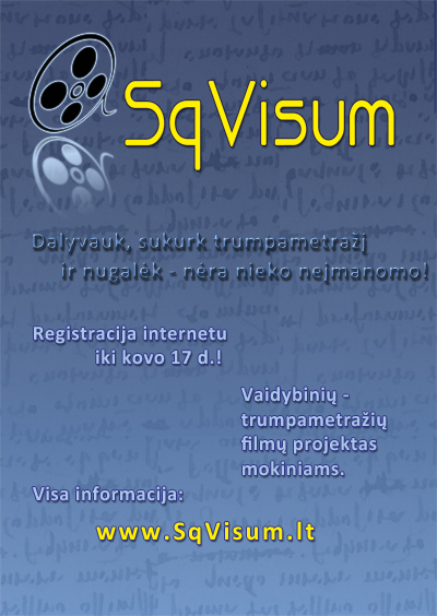 SqVisum projekto skrajutė